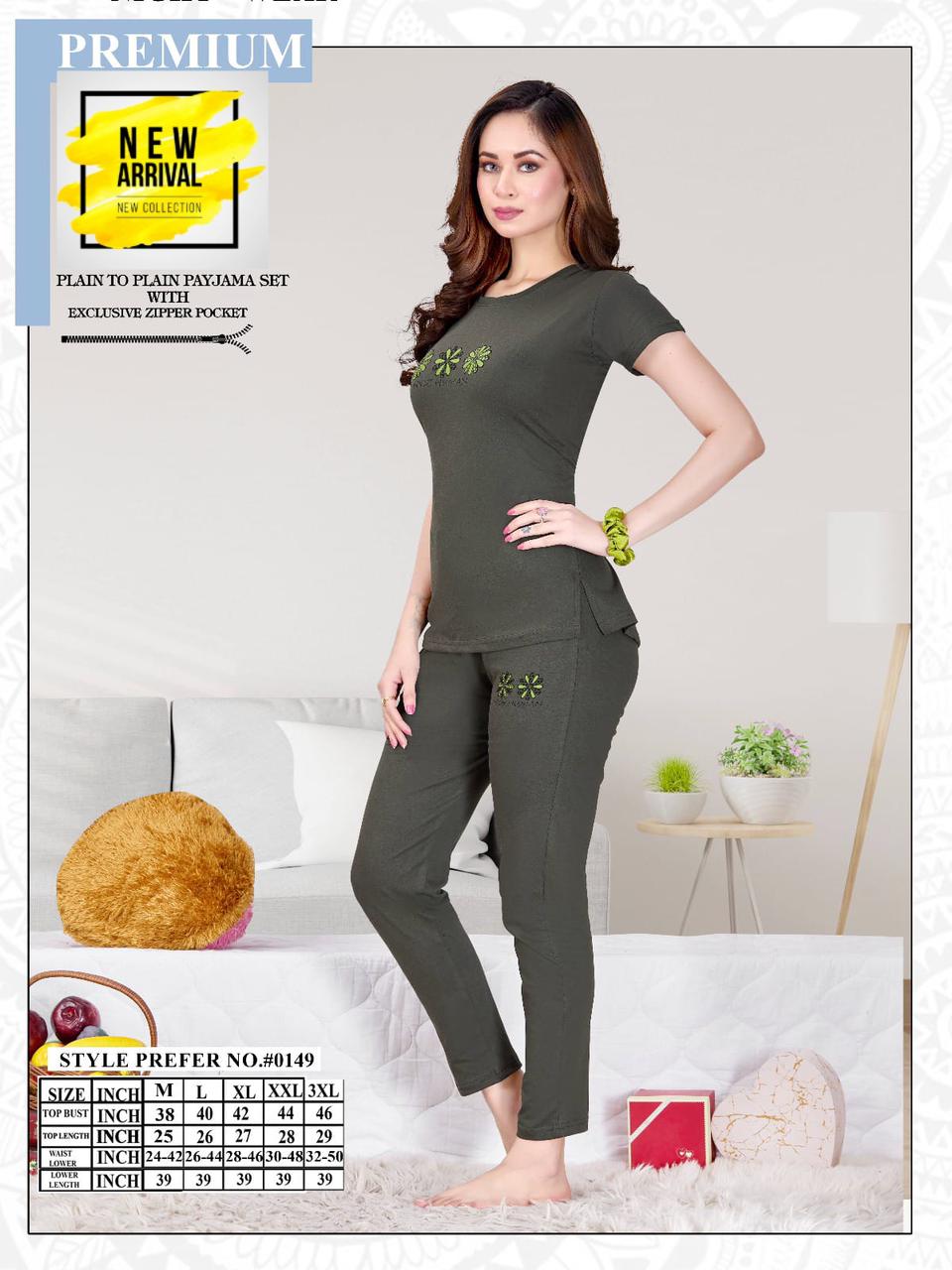 Summer Special Vol A0149 Hosiery Cotton Night Suits Catalog